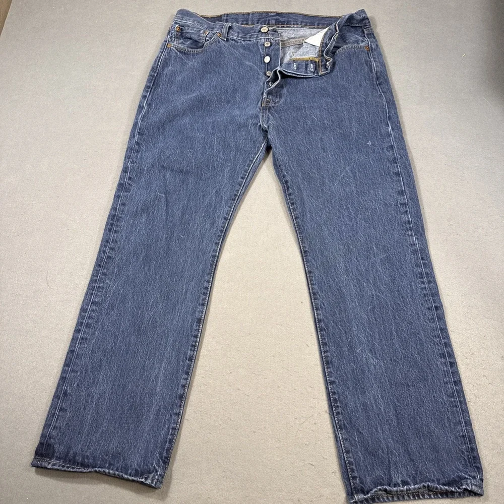 Levis 501 XX Jeans Mens 36X30 Blue Button Fly Straight 501XX Denim Cotton